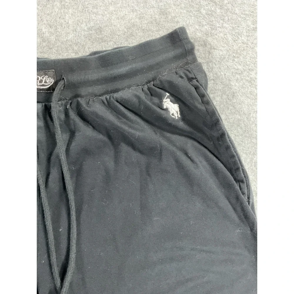 Polo Ralph Lauren Mens Mercerized Cotton Sleep Shorts Black Pony Medium 1774